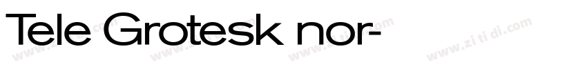 Tele Grotesk nor字体转换
